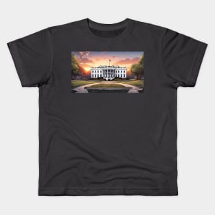 The White House at Sunset Kids T-Shirt